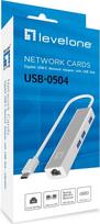 usb network adapter - LevelOne USB-0504 Gigabit Type-C - 3 nuotrauka
