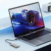 usb c kabelis - Orico TC10-MS MSATA USB-C 3.2 5Gb/s Disko dėžutė - Skaidri (Transparent) - 4 nuotrauka