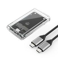 usb c kabelis - Orico TC10-MS MSATA USB-C 3.2 5Gb/s Disko dėžutė - Skaidri (Transparent) - 8 nuotrauka