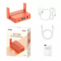 routeris - Cudy TR1200 Belaidis Maršrutizatorius VPN Travel AC1200 Oranžinis (Orange) - 4 nuotrauka