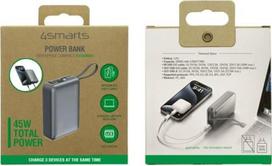 power bank 45w - 4smarts Enterprise Compact 20000mAh 45W Pilka (Grey) - 2 nuotrauka