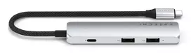 usb type c hdmi - Satechi 4-in-1 USB-C Slim Multiport Adapter 4K ST-P4SS Sidabrinis (Silver) - 4 nuotrauka