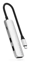usb type c hdmi - Satechi 4-in-1 USB-C Slim Multiport Adapter 4K ST-P4SS Sidabrinis (Silver) - 5 nuotrauka