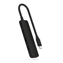 usb type c adapteris - Satechi 4-in-1 USB-C Slim Multiport Adapteris 4K Juodas (Black) - ST-P4SK - 3 nuotrauka
