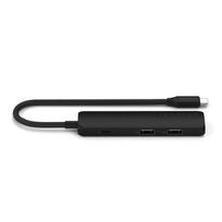 usb type c adapteris - Satechi 4-in-1 USB-C Slim Multiport Adapteris 4K Juodas (Black) - ST-P4SK - 5 nuotrauka
