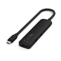 usb type c adapteris - Satechi 4-in-1 USB-C Slim Multiport Adapteris 4K Juodas (Black) - ST-P4SK - 6 nuotrauka