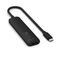 usb type c adapteris - Satechi 4-in-1 USB-C Slim Multiport Adapteris 4K Juodas (Black) - ST-P4SK - 7 nuotrauka