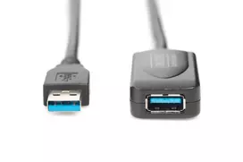 usb extension cable 2 m - Digitus USB 3.0 Repeater Cable 5.0 m DA-73104 - 2 nuotrauka