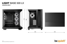 korpusas be quiet! - Be Quiet! Light Base 500 LX Juodas (Black) - 3 nuotrauka