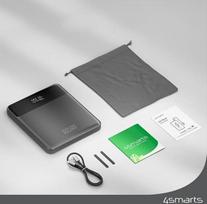 power bank 20000mah - 4smarts Enterprise Slim, 20000mAh, 122.5W, pilkas (grey) - 2 nuotrauka