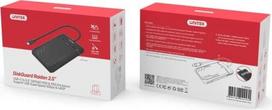 ssd usb 3 2 - Unitek Y-3036A DiskGuard Raiden 2,5" USB-C į SATA III HDD/SSD korpusas Juodas (Black) - 5 nuotrauka