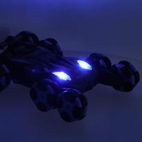 gestais valdomas - Ikonka RC nuotolinio valdymo automobilis 8 ratai su muzika ir šviesomis, Mėlyna/Juoda (Blue/Black) - 4 nuotrauka