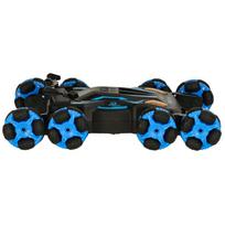 gestais valdomas - Ikonka RC nuotolinio valdymo automobilis 8 ratai su muzika ir šviesomis, Mėlyna/Juoda (Blue/Black) - 8 nuotrauka