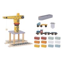 medinis garazas - Tooky Toy Medinis Jūrų krovimo stotis TJ192A - 4 nuotrauka