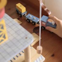 medinis garazas - Tooky Toy Medinis Jūrų krovimo stotis TJ192A - 9 nuotrauka