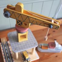 medinis garazas - Tooky Toy Medinis Jūrų krovimo stotis TJ192A - 11 nuotrauka