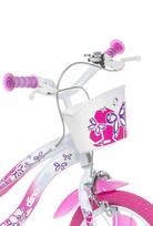 papildomi ratukai - Dviratis vaikiškas Dino Bikes Flappy, rožinis/įvairių spalvų, 16" - 4 nuotrauka