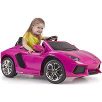 lamborghini elektromobilis vaikams - Vienvietis vaikiškas elektrinis automobilis Lamborghini Aventador Feber, rožinis - 4 nuotrauka