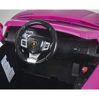 lamborghini elektromobilis vaikams - Vienvietis vaikiškas elektrinis automobilis Lamborghini Aventador Feber, rožinis - 6 nuotrauka