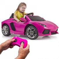 lamborghini elektromobilis vaikams - Vienvietis vaikiškas elektrinis automobilis Lamborghini Aventador Feber, rožinis - 8 nuotrauka