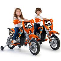 vaikiskas krosinis - FEBER Krosinis Motociklas 6V Oranžinis (Orange) - 3 nuotrauka