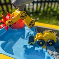 vandens stalas zaislai - Woopie vandens stalas 2in1 smėlio dėžė - statybvietė + 4 automobiliai 12vnt. - 7 nuotrauka