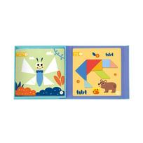zaislai vaikams - Tooky Toy Magnetinė tangramų dėlionė TF642LEK, 18 el. - 3 nuotrauka