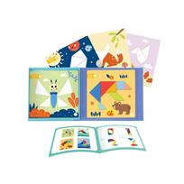 zaislai vaikams - Tooky Toy Magnetinė tangramų dėlionė TF642LEK, 18 el. - 5 nuotrauka