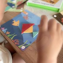 zaislai vaikams - Tooky Toy Magnetinė tangramų dėlionė TF642LEK, 18 el. - 9 nuotrauka