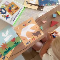 zaislai vaikams - Tooky Toy Magnetinė tangramų dėlionė TF642LEK, 18 el. - 10 nuotrauka