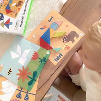 zaislai vaikams - Tooky Toy Magnetinė tangramų dėlionė TF642LEK, 18 el. - 13 nuotrauka