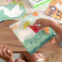 zaislai vaikams - Tooky Toy Magnetinė tangramų dėlionė TF642LEK, 18 el. - 17 nuotrauka