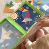 zaislai vaikams - Tooky Toy Magnetinė tangramų dėlionė TF642LEK, 18 el. - 19 nuotrauka