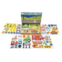 detia dezutes - Tooky Toy Montessori magnetinė dėlionė, 80 det. - 9 nuotrauka