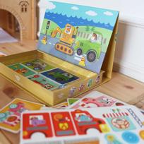 detia dezutes - Tooky Toy Montessori magnetinė dėlionė, 80 det. - 10 nuotrauka