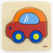 medine masinele - VIGA Medinė dėlionė Automobilis 50172 - 4 nuotrauka