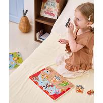 muzikiniai zaislai - Viga Toys Dėlionė VIGA Sound Puzzle Match Muzikiniai gyvūnai - 2 nuotrauka