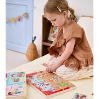 muzikiniai zaislai - Viga Toys Dėlionė VIGA Sound Puzzle Match Muzikiniai gyvūnai - 5 nuotrauka