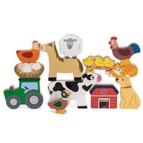 balansiniai zaislai - Viga Toys Medinis balansinis stalo žaidimas Ūkio gyvūnai, Viga - 2 nuotrauka