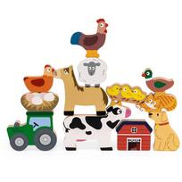 balansiniai zaislai - Viga Toys Medinis balansinis stalo žaidimas Ūkio gyvūnai, Viga - 3 nuotrauka