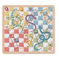 medines kopecios - WOOPIE Žalias loginis stalo žaidimas 2in1 Ludo + Gyvatės ir kopėčios - 4 nuotrauka