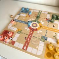 medines kopecios - WOOPIE Žalias loginis stalo žaidimas 2in1 Ludo + Gyvatės ir kopėčios - 12 nuotrauka