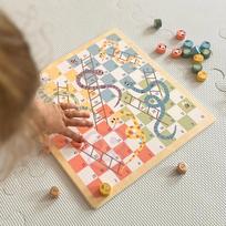 medines kopecios - WOOPIE Žalias loginis stalo žaidimas 2in1 Ludo + Gyvatės ir kopėčios - 13 nuotrauka