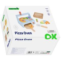 vaikiska medine virtuvele - Tooky Toy Pizzeria medinė picų kepimo krosnis su priedais  - 2 nuotrauka