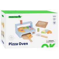 vaikiska medine virtuvele - Tooky Toy Pizzeria medinė picų kepimo krosnis su priedais  - 3 nuotrauka