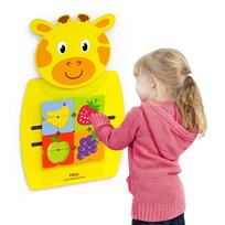 montessori zaislai - Viga Wall Toy Giraffe Matching Numbers 50680 - 2 nuotrauka