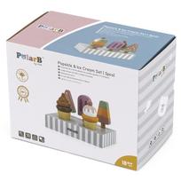 medinis stovas - Mediniai spalvoti ledai VIGA PolarB su stovu Icecream 5vnt, 44057 - 9 nuotrauka