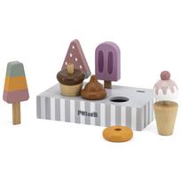 medinis stovas - Mediniai spalvoti ledai VIGA PolarB su stovu Icecream 5vnt, 44057 - 11 nuotrauka