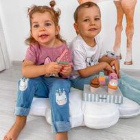 medinis stovas - Mediniai spalvoti ledai VIGA PolarB su stovu Icecream 5vnt, 44057 - 14 nuotrauka