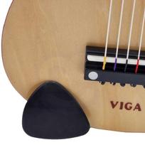 vaikiskos gitaros - Medinė gitara vaikams, raudona, 21 coliai, 6 stygos, Viga - 4 nuotrauka
